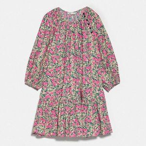 Zara Puff Sleeve Floral Dress